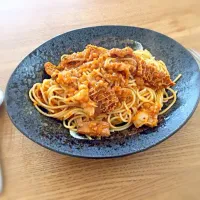 トリッパの煮込みのパスタ|ゆぅさん