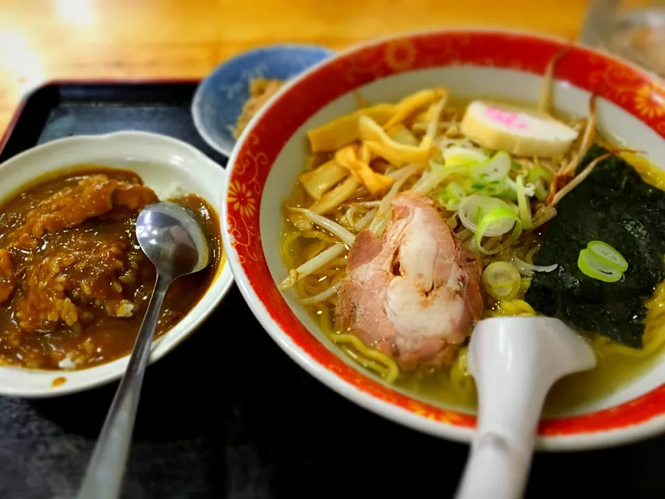 塩ラーメン＋ミニカレー|さとうさんさん