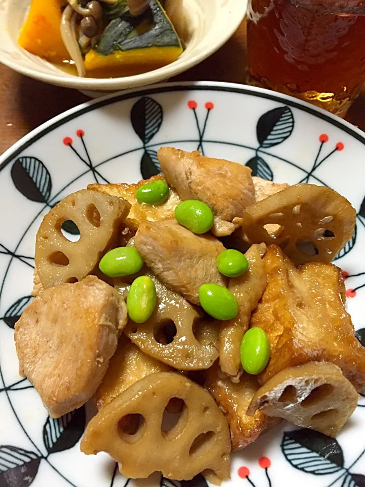 レンコンと鶏肉のくわやき|いちこさん