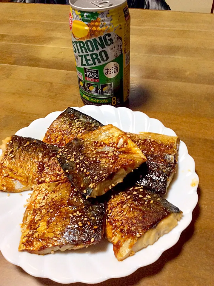 Snapdishの料理写真:鯖のかば焼き💖🍺|Norio Fukudaさん