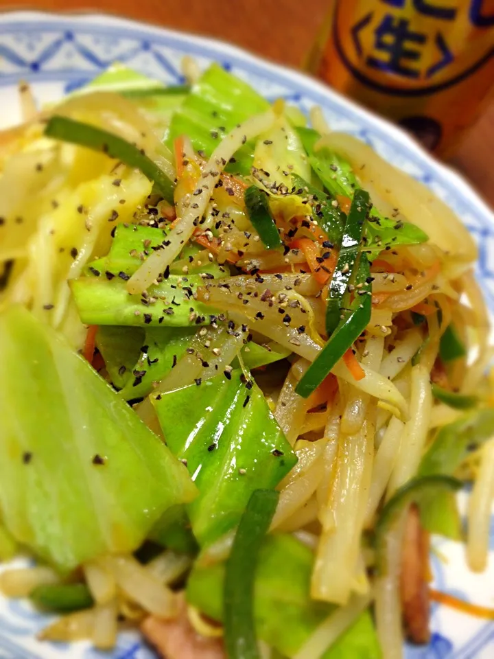 塩胡椒だけの味付けですが、野菜の甘みが引き立ちます ^ ^|赤いウインナーさん