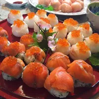 おひな祭り
手まり寿司🍣|きゃなこさん