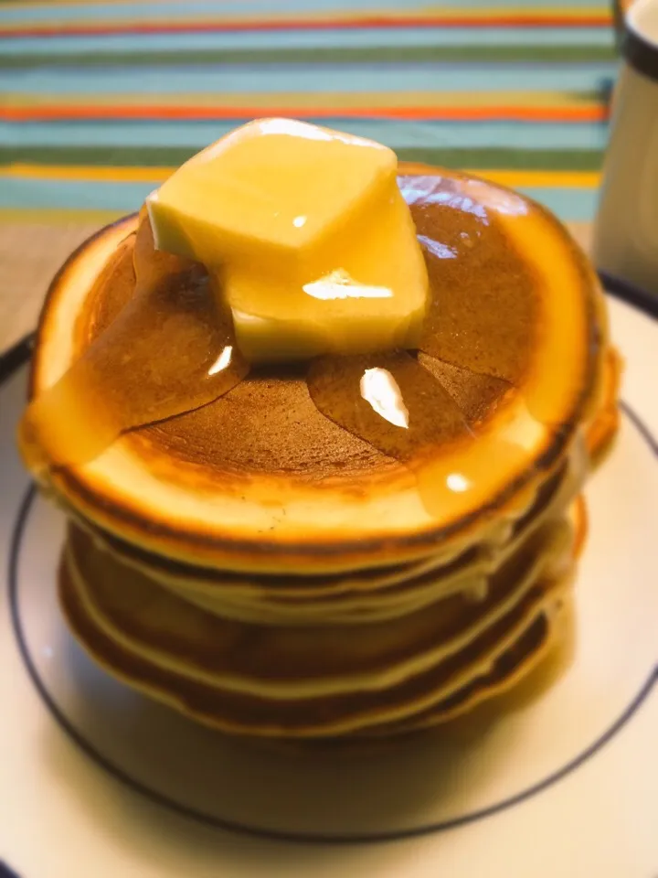 Snapdishの料理写真:❤︎夢にまで見たタワーパンケーキ❤︎|るかるんさん