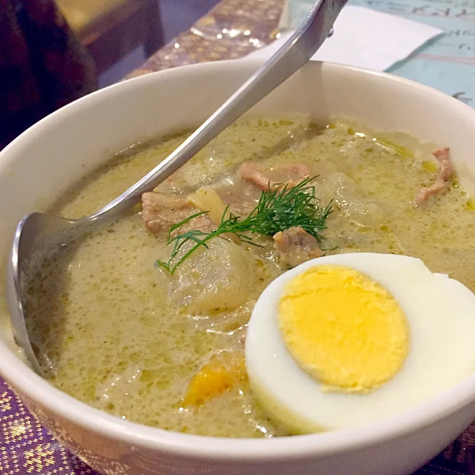 タイ風グリーンカレーでランチ😋|ちーねーさん