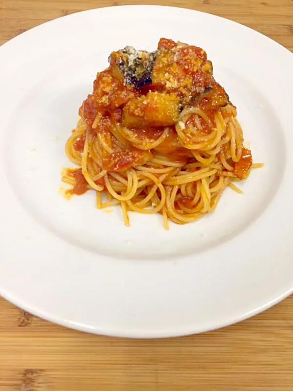 Cafe Dining SOLT ベーコンとナスのトマトソーススパゲティ|Akikoさん