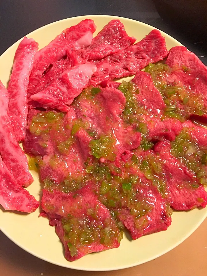 お家焼肉、自家製ネギ塩ダレ|tetenonさん