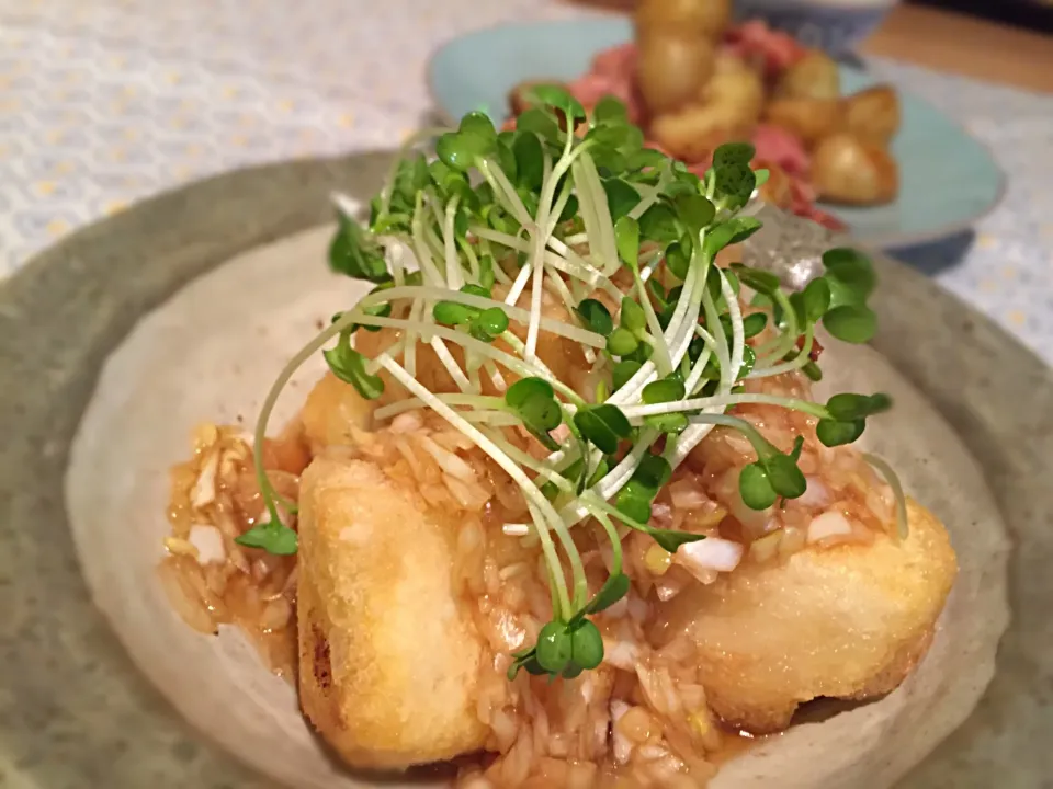 焼かない揚げ出し木綿豆腐で油淋鶏もどき|shokoさん