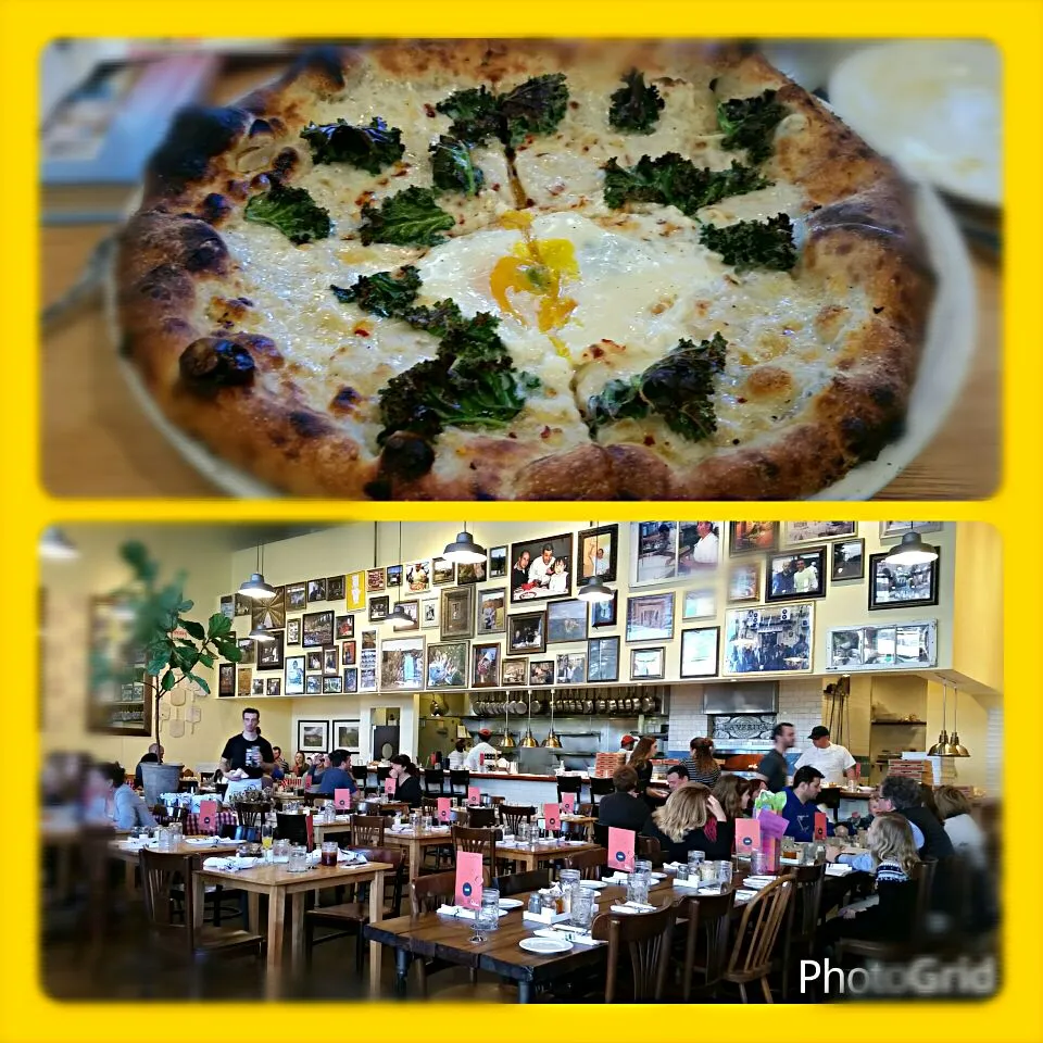 Kale pizza at Pastaria, St. louis, Missouri, USA.|Jihollandさん