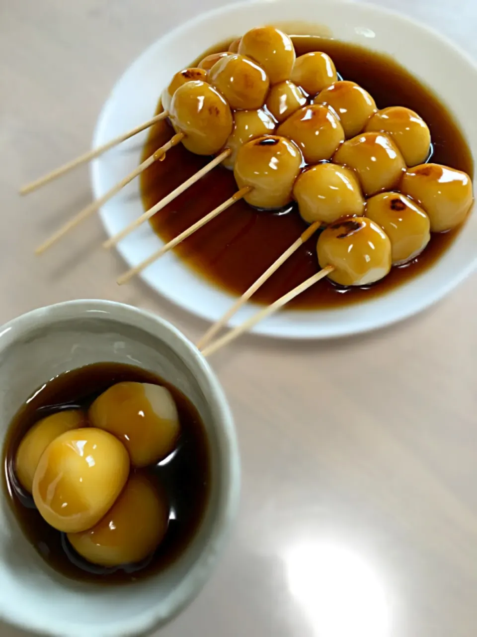 アレルギー対応🍴ごまの醤油でみたらし団子🍡|フジちゃんさん