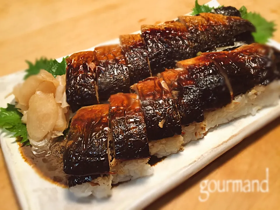 焼き鯖寿司✨ 自家製 新生姜の甘酢漬けと共に♡|プーティさん