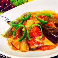 Eggplant with tomato sauce|Mari 🍽さん