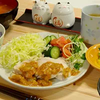 Snapdishの料理写真:ゆで鶏香味だれ|あやさん