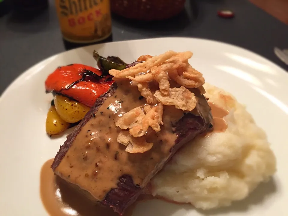 NY strip with whiskey cream sauce|TJ McAfoosさん