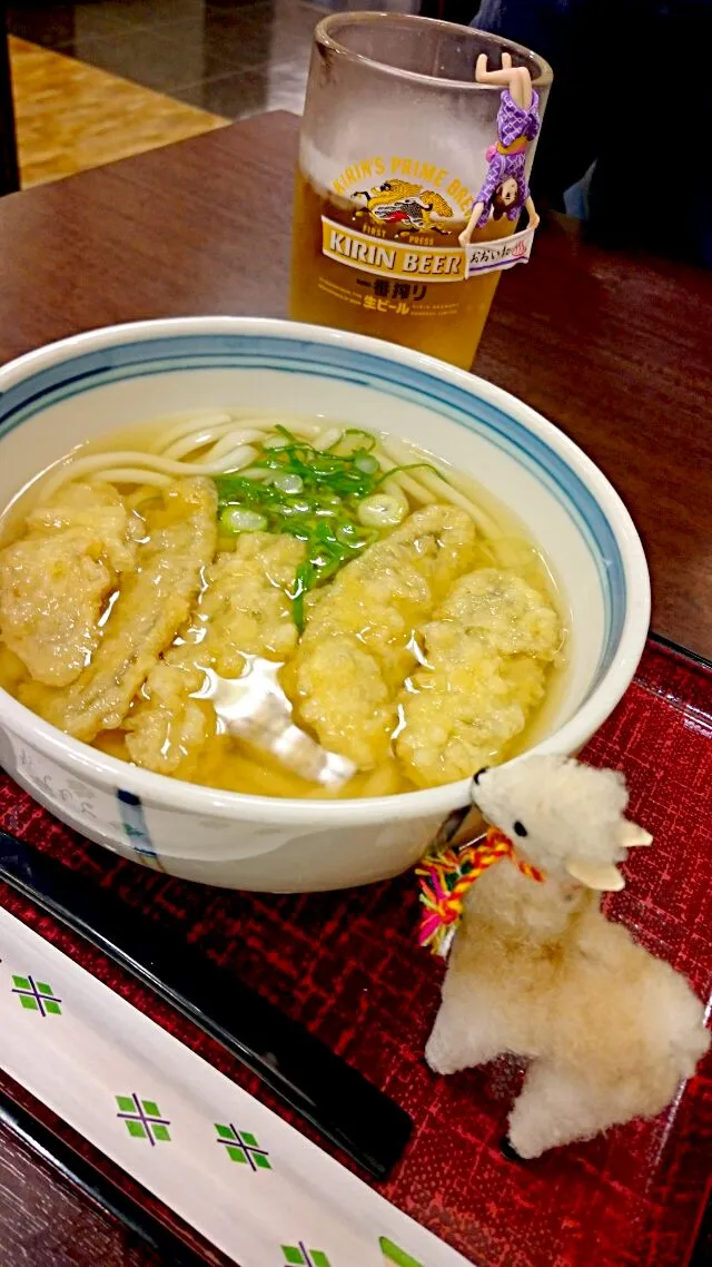 ごぼ天うどん@はち屋 福岡空港|めぐまげさん