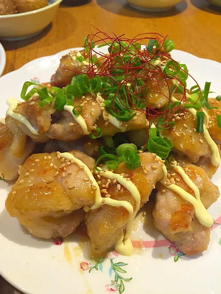 優雨さんの  鶏モモ肉のこってり甘味噌焼き|まつださんさん