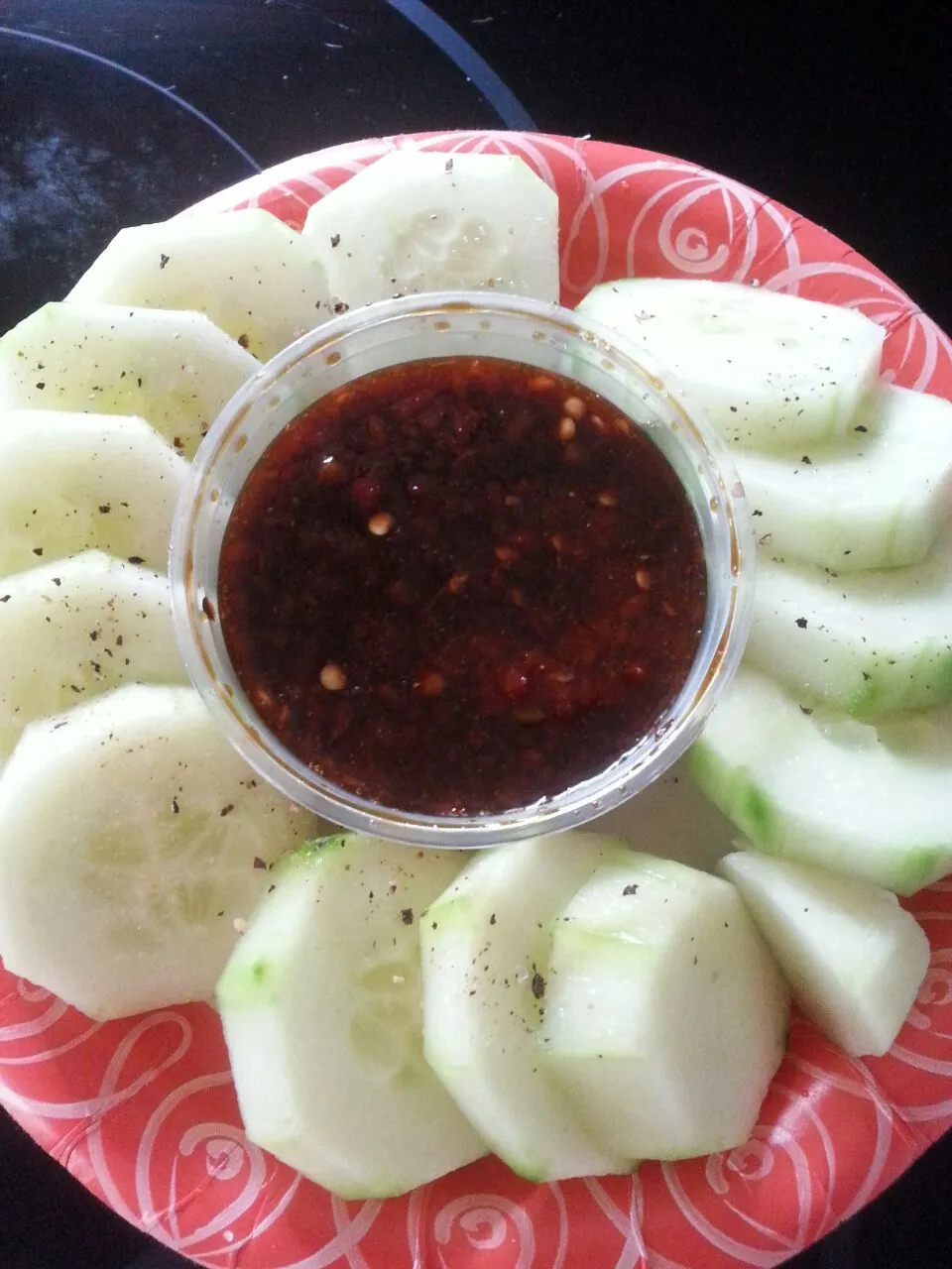 cucumbers with spicy sauce.|Polly Gelfusoさん