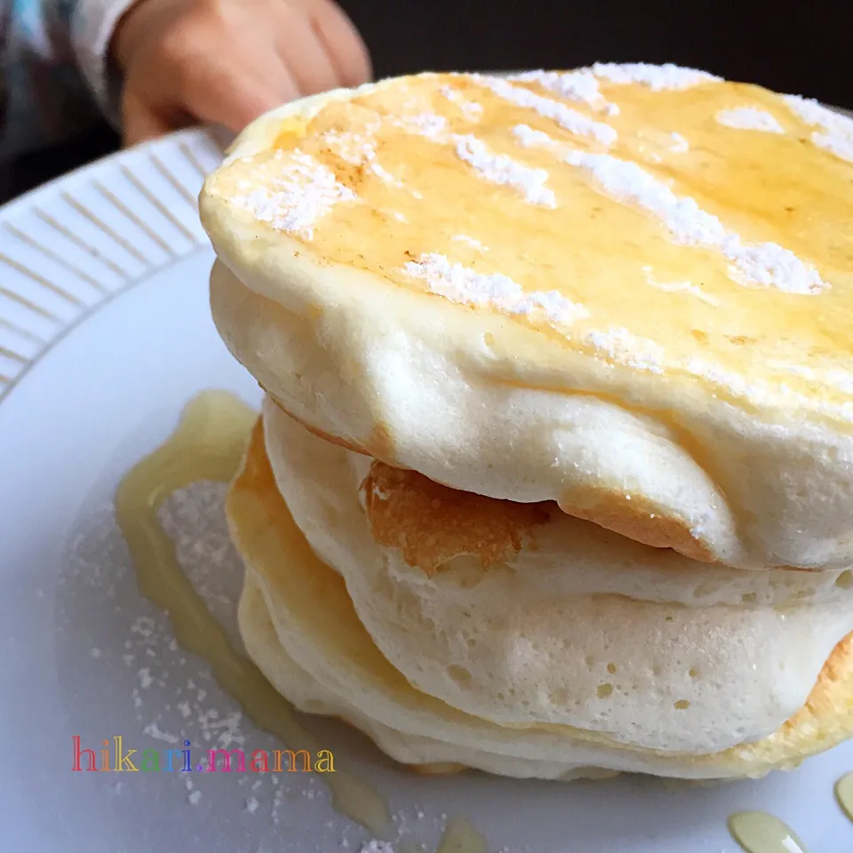 パンケーキ卵白消費version🍳🍴|ひかりママさん