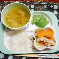 味噌汁、アボカド、煮物|あおいさん