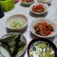 牛肉とごぼうのしぐれ煮を中心に和食な夜ご飯(^^)v|kanakoさん