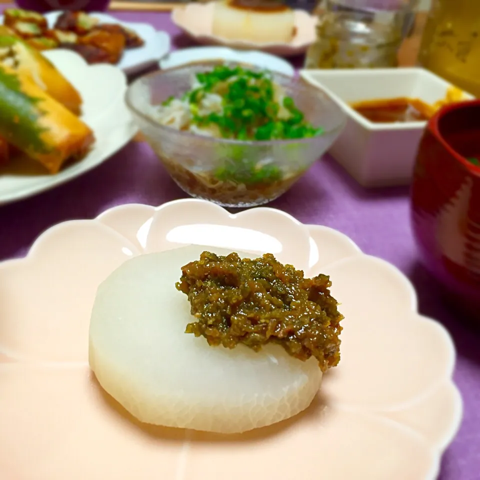 今日の夕飯☆風呂吹き大根アップ|あさこさん