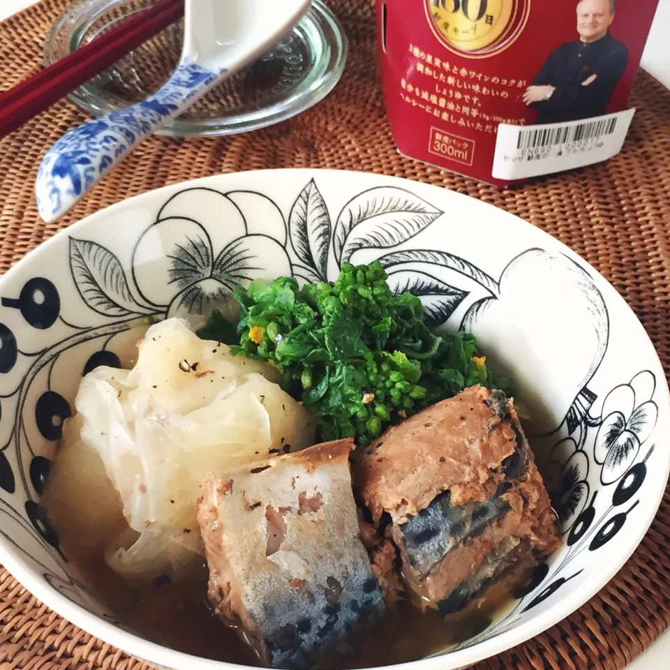 鯖缶詰と大根の煮物|麻紀子さん