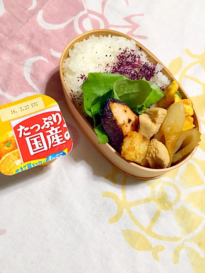 Snapdishの料理写真:今日の自分お弁当٩꒰๑❛▿❛  ॢ̩꒱|さくたえさん