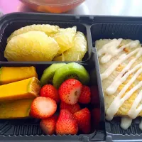 Doly steak with mixed fresh fruit|Passawan Hoontrakoonさん