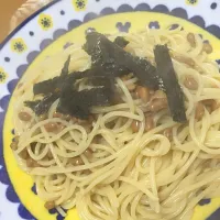 納豆パスタ|しーさん