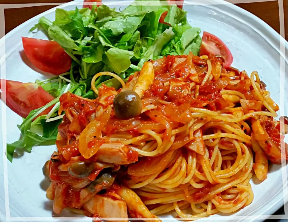 Yumiちゃんの簡単 レンジでtomato  sauce～🎵でパスタ🍝|りえぞ～さん