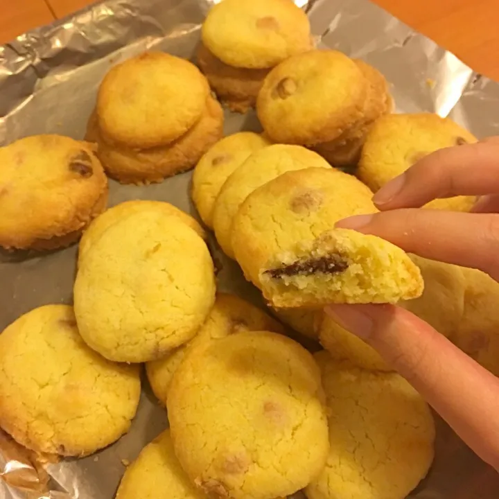 White chocolate chip cookies with Nutella 😍|Lau Tak Yungさん