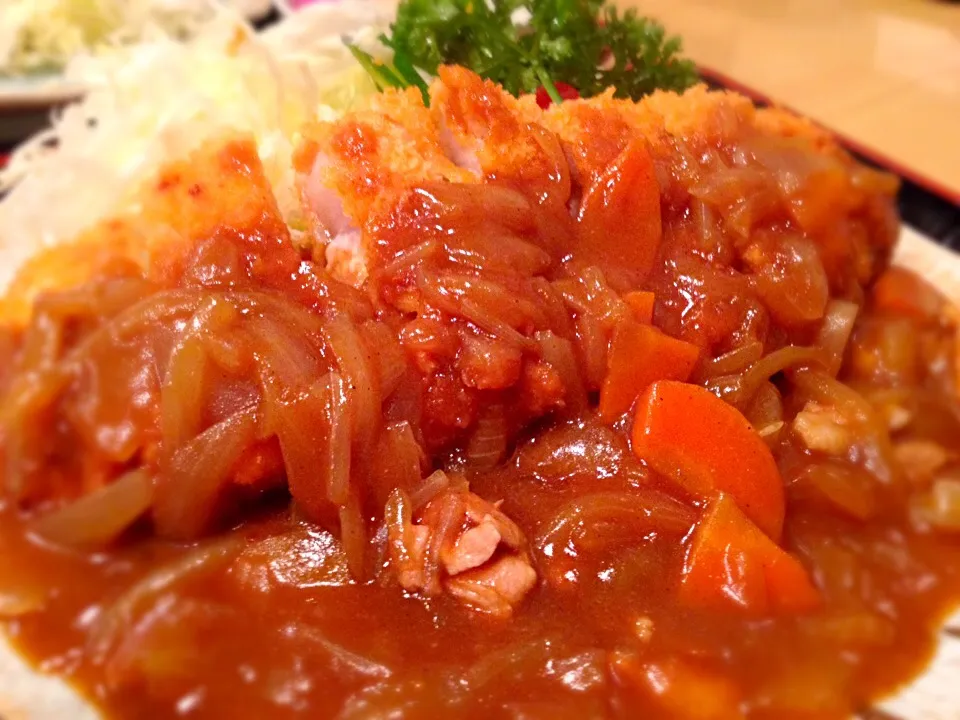 カツカレー定食|へろへろさん