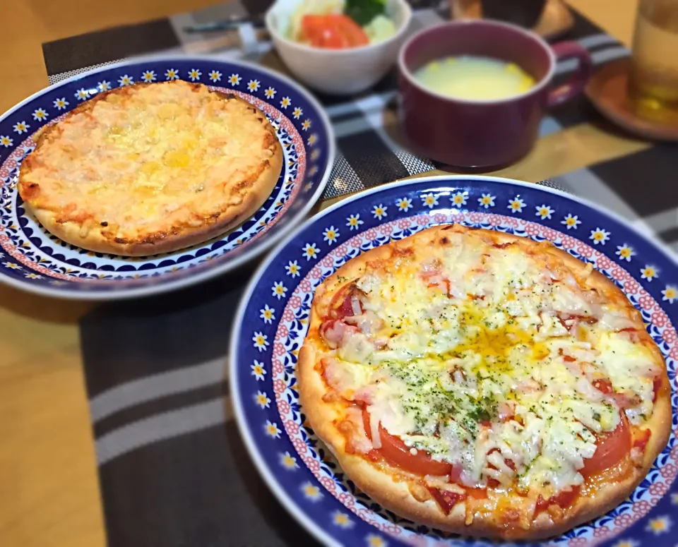 Snapdishの料理写真:ピザを焼きました🍕|かなさん