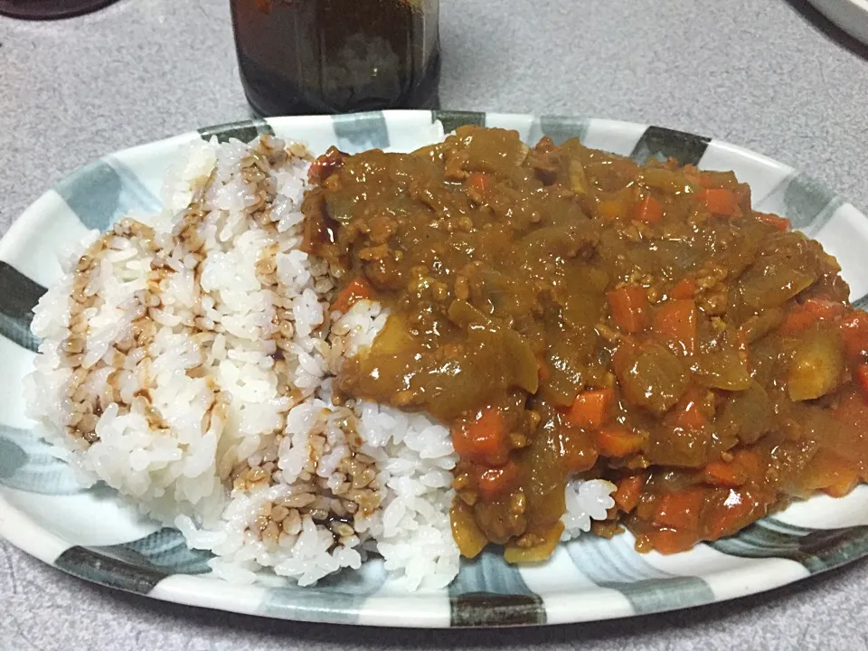 Snapdishの料理写真:りんご入り挽肉フルーティーカレー|ms903さん