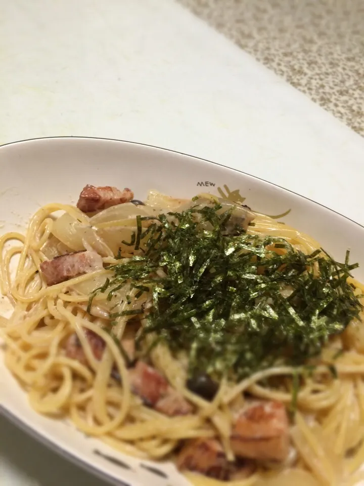 Snapdishの料理写真:明太子のクリームパスタ|あさん