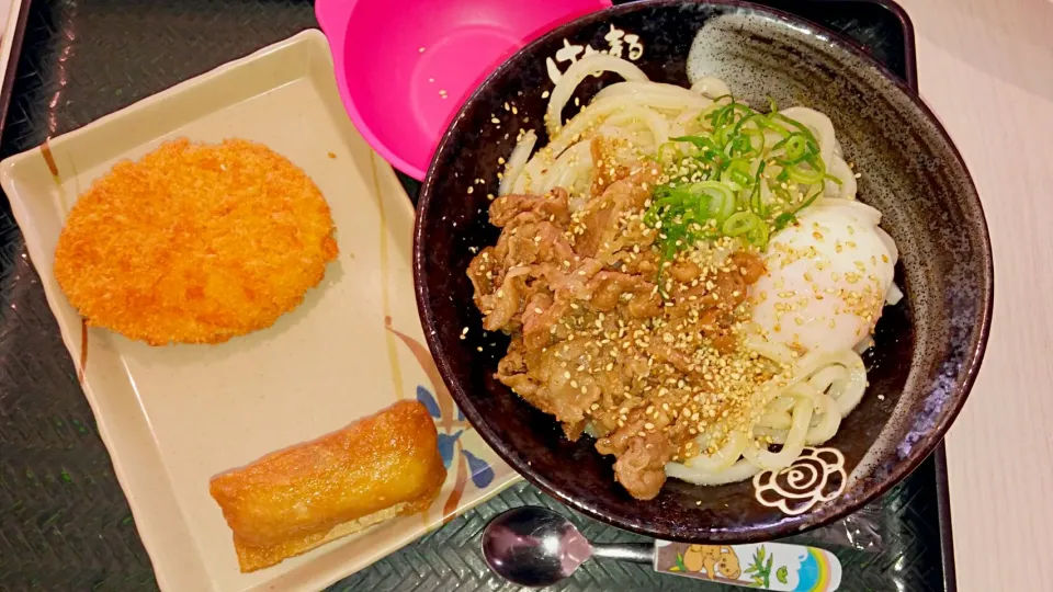 はなまるうどん☆牛肉温玉うどん|きょんさん