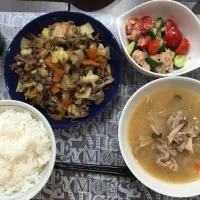 Snapdishの料理写真:牛肉とキャベツの甘辛炒め|kanaさん