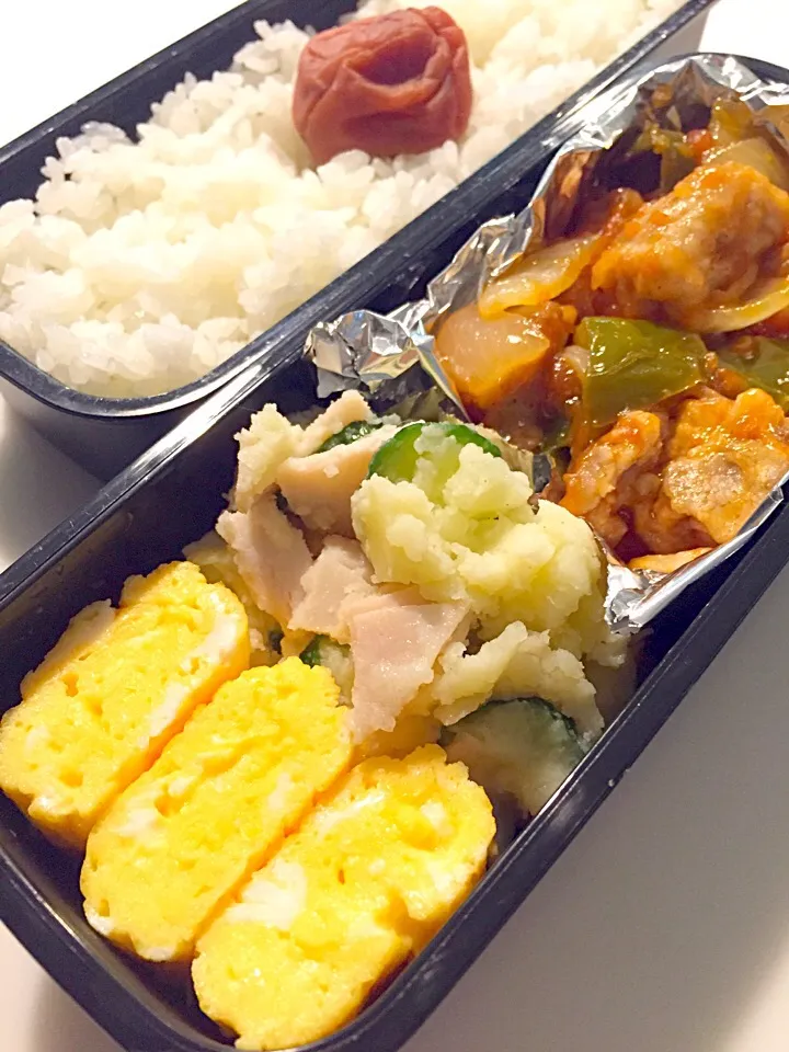 息子のお弁当  お麩を使った酢豚入り|akikoさん