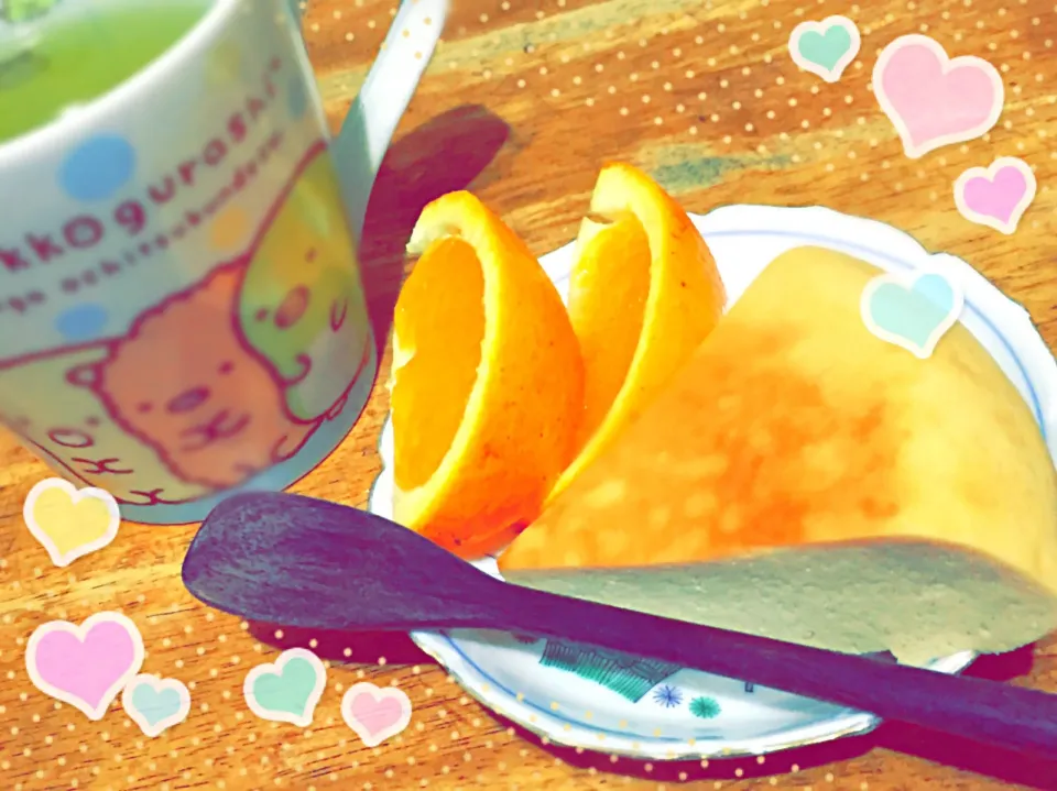 🧀お豆腐チーズケーキ🧀and🍊清水オレンジ🍊|夕暮れなさん