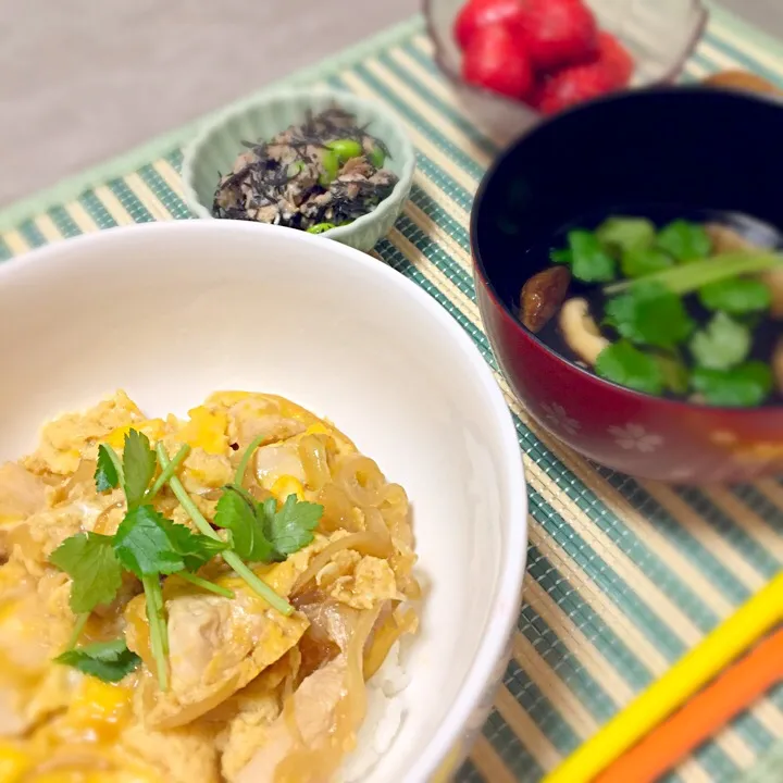 親子丼朝ごはん♡|はるかさん