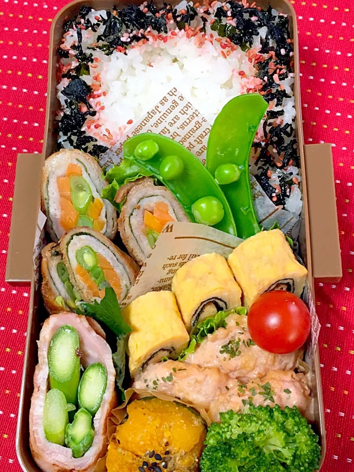 高校生男子のがっつり弁当.ﾟ٩(๑⃙⃘˙ᵕ˙๑⃙⃘)۶:.｡|おざMAMAさん