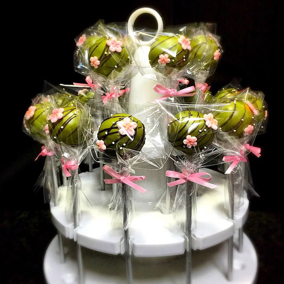 Matcha 桜 cake pops 2|マダァムMikikoさん