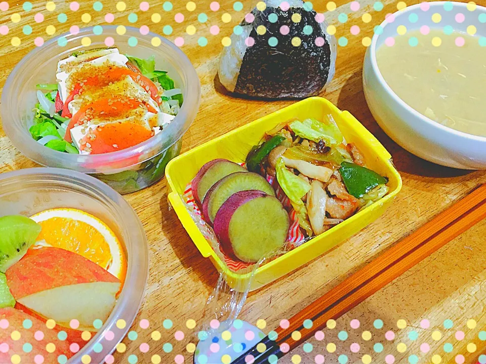 Snapdishの料理写真:本日のお弁当🍱🌝|夕暮れなさん