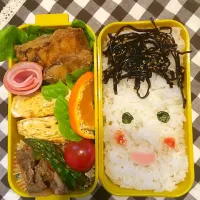 Snapdishの料理写真:娘の弁当(⁎⁍̴̛ᴗ⁍̴̛⁎)|まりぞぅさん