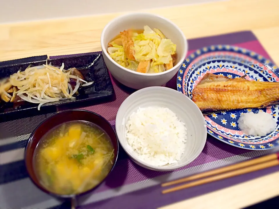 晩御飯☆焼きホッケと茄子の煮浸しと煮物☆|ブー☆さん