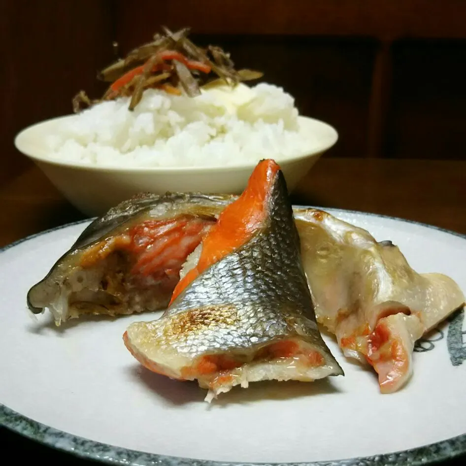 カナダ産紅鮭で朝ごはん🍚|あらいぐまのしっぽさん