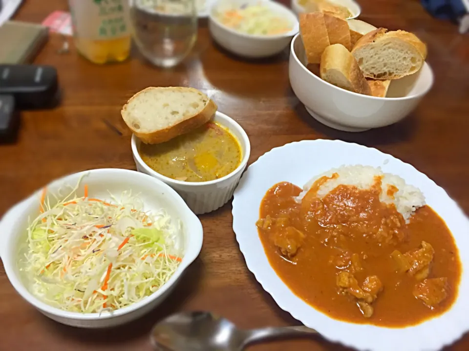 バターチキンカレーと、イェローカレー(*^^*)|Shimoda Tohruさん