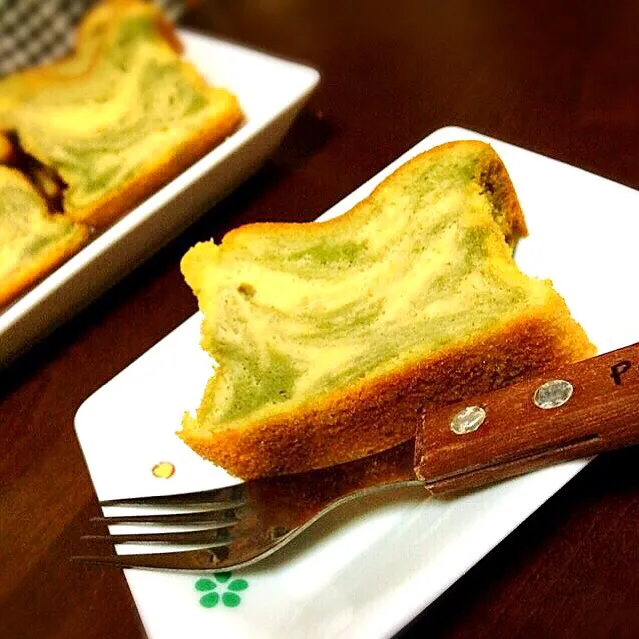 糖質制限⑅︎◡̈︎*大豆粉の抹茶マーブルパウンドケーキ･.｡:*･♬*|もえかなやんさん