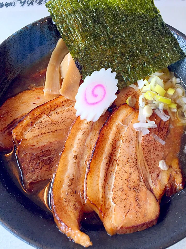 麺や 蒼天 川越店 和風煮干ラーメン🍜トッピングでチャーシュー|NOMU'S キッチン🍳さん