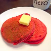 レッドベルベットパンケーキ