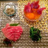 Snapdishの料理写真:✧✧✧新子ポン酢 菜の花のお浸し✧✧✧ 春ですね〜|ミトヒトラさん